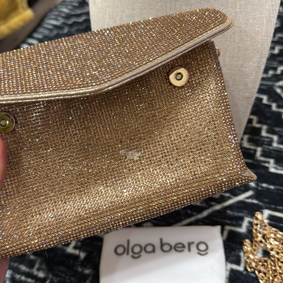 olga berg Nico Crystal Clutch in Gold - Picture 5 of 11